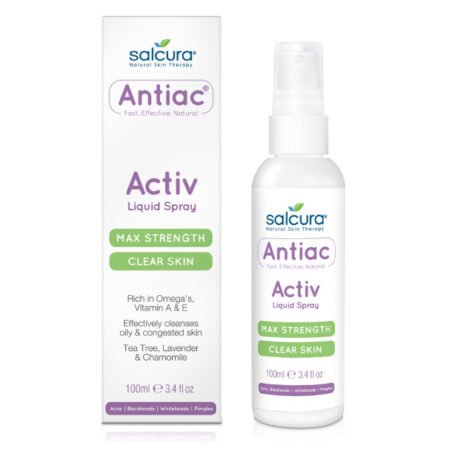 Antiac activ liquid spray er en spray til urenheder i ansigt og krop